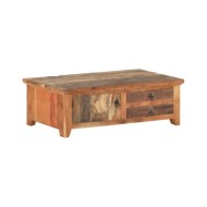 Table basse 90x50x31 cm Bois de récupération massif