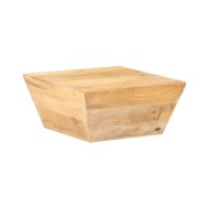 Table basse en forme de V 66x66x30 cm Bois de manguier massif