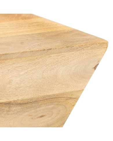Table basse en forme de V 66x66x30 cm Bois de manguier massif