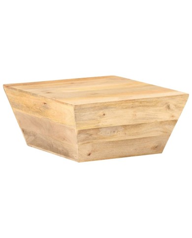 Table basse en forme de V 66x66x30 cm Bois de manguier massif