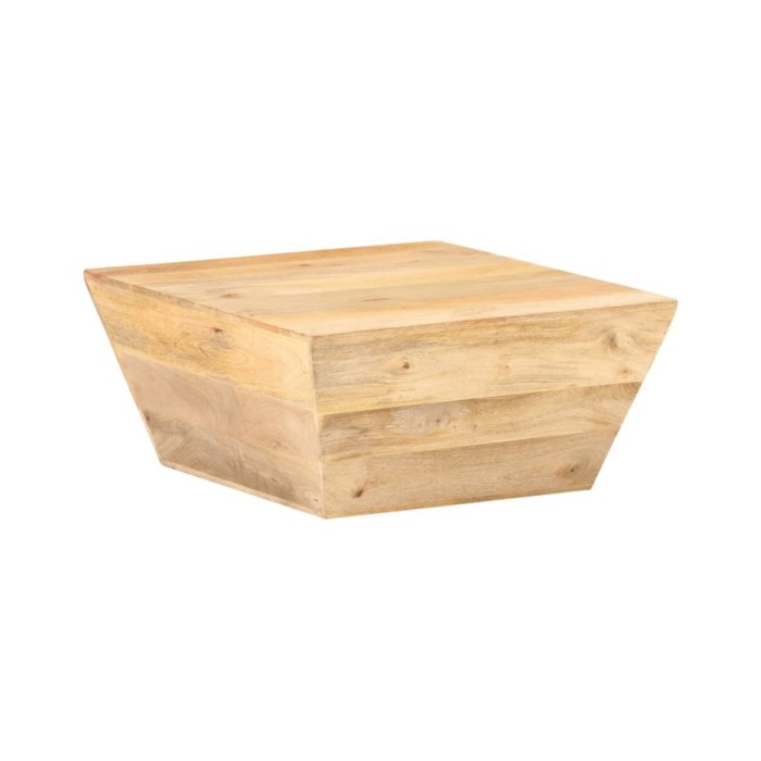 Table basse en forme de V 66x66x30 cm Bois de manguier massif