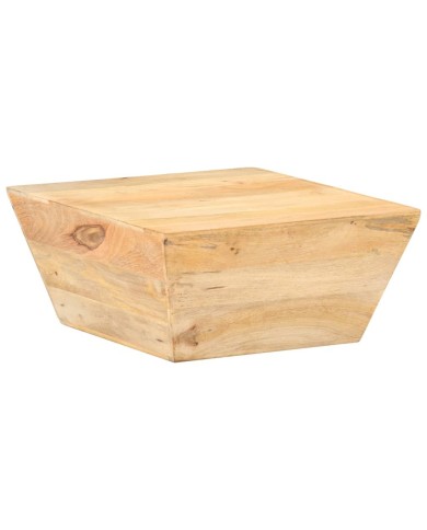 Table basse en forme de V 66x66x30 cm Bois de manguier massif