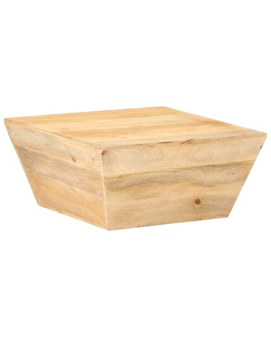 Table basse en forme de V 66x66x30 cm Bois de manguier massif