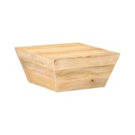 Table basse en forme de V 66x66x30 cm Bois de manguier massif