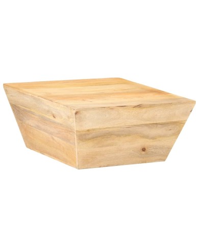 Table basse en forme de V 66x66x30 cm Bois de manguier massif