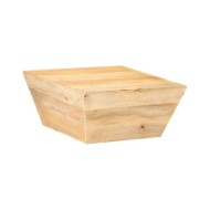 Table basse en forme de V 66x66x30 cm Bois de manguier massif