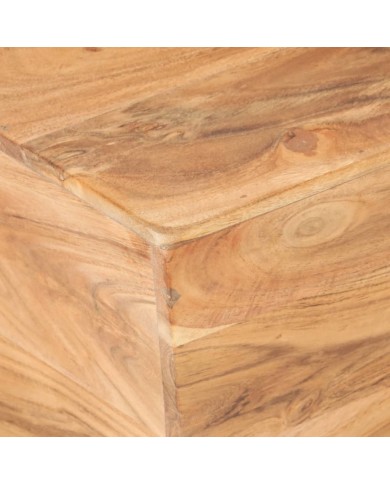 Table basse en forme de V 66x66x30 cm Bois d'acacia massif