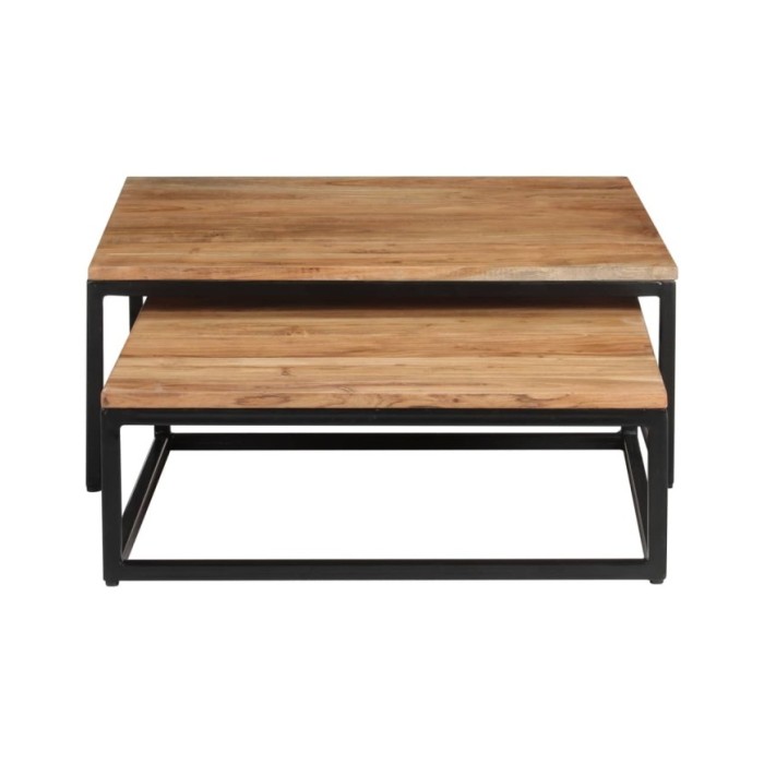 Tables basses gigognes 2 pcs Bois d'acacia massif