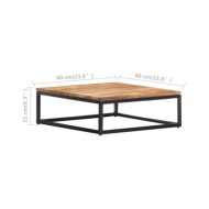 Tables basses gigognes 2 pcs Bois d'acacia massif