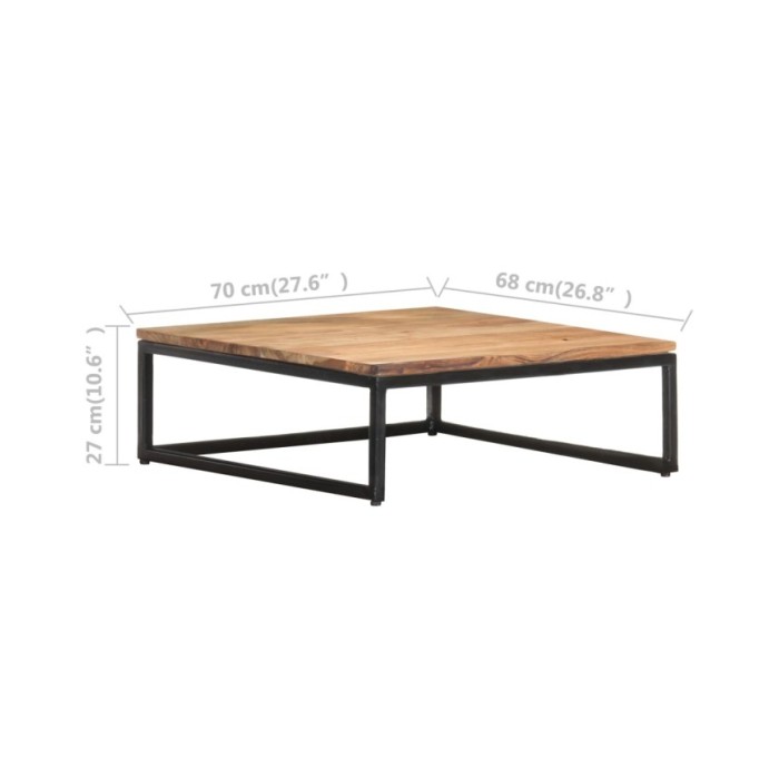 Tables basses gigognes 2 pcs Bois d'acacia massif