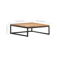 Tables basses gigognes 2 pcs Bois d'acacia massif