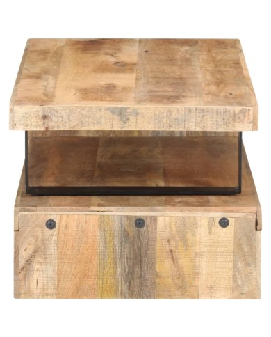 Ensemble de table basse 2 pcs Bois de manguier massif