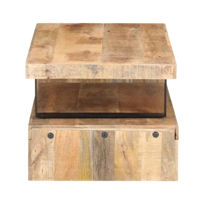 Ensemble de table basse 2 pcs Bois de manguier massif