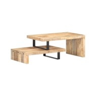 Ensemble de table basse 2 pcs Bois de manguier massif