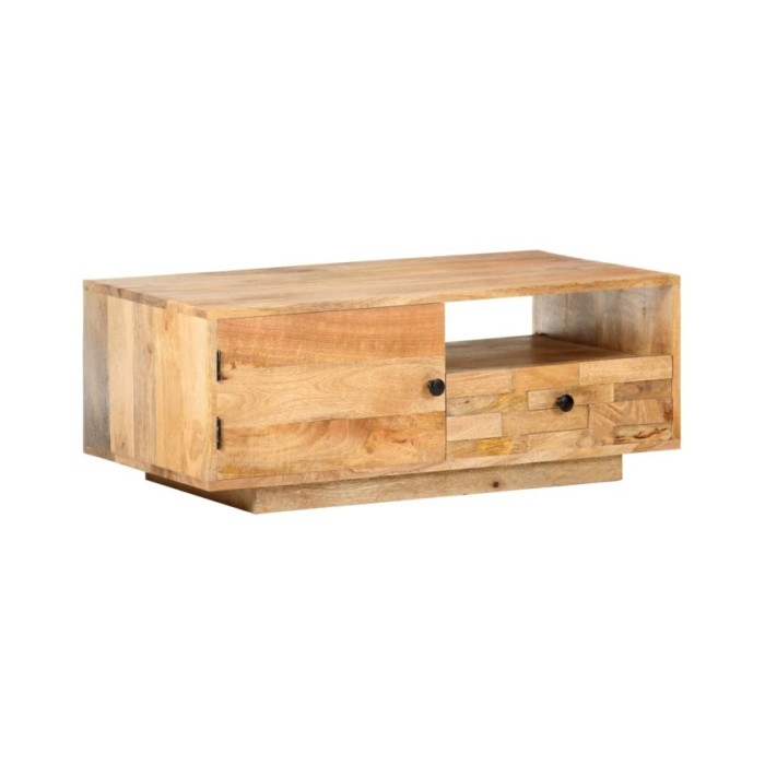 Table basse 90x50x35 cm Bois solide de manguier