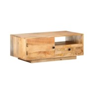 Table basse 90x50x35 cm Bois solide de manguier