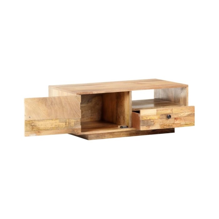 Table basse 90x50x35 cm Bois solide de manguier