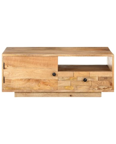 Table basse 90x50x35 cm Bois solide de manguier