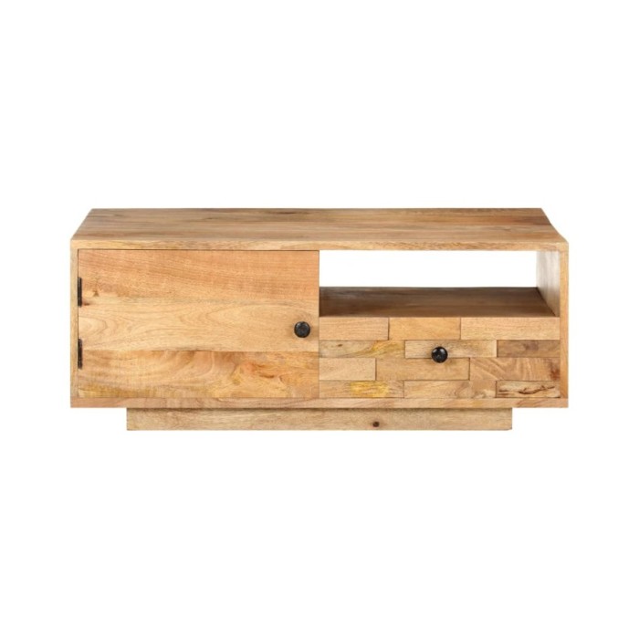 Table basse 90x50x35 cm Bois solide de manguier