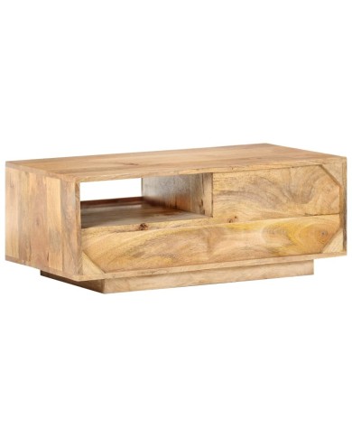 Table basse 90x50x35 cm Bois solide de manguier