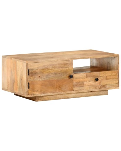 Table basse 90x50x35 cm Bois solide de manguier