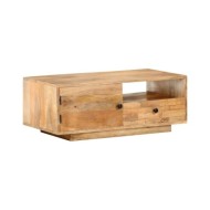 Table basse 90x50x35 cm Bois solide de manguier