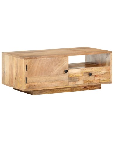 Table basse 90x50x35 cm Bois solide de manguier