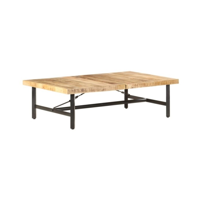 Table basse 142x90x42 cm Bois de manguier massif