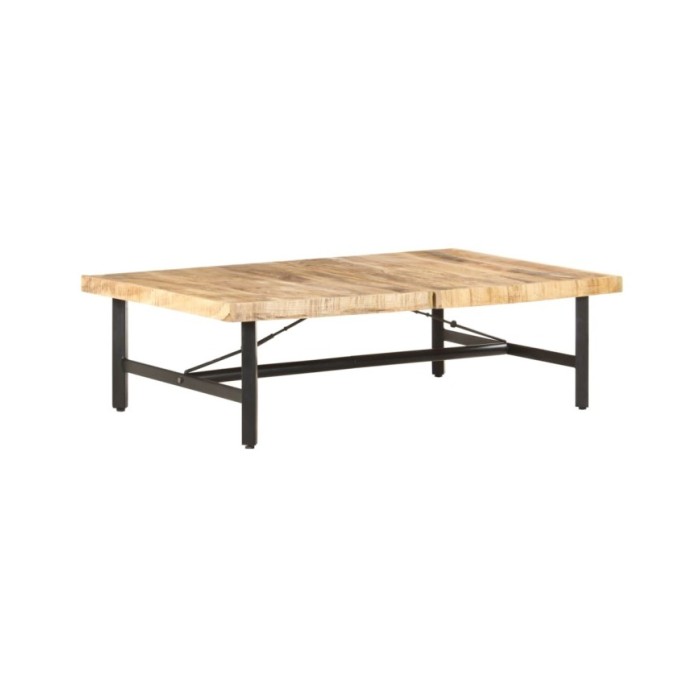 Table basse 142x90x42 cm Bois de manguier massif