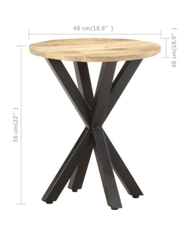 Table d'appoint 48x48x56 cm Bois de manguier massif