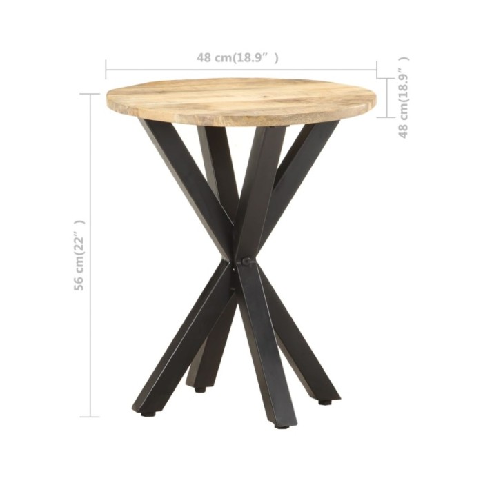 Table d'appoint 48x48x56 cm Bois de manguier massif