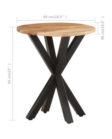 Table d'appoint 48x48x56 cm Bois d'acacia massif
