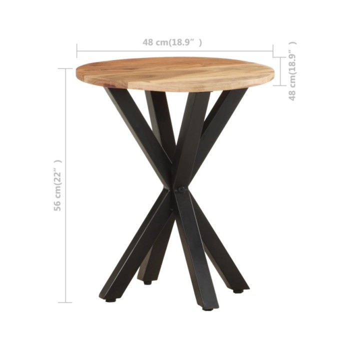 Table d'appoint 48x48x56 cm Bois d'acacia massif