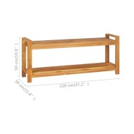 Banc 120 cm Bois de teck solide