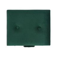 Tabouret de rangement 40 cm Vert Velours