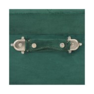 Tabouret de rangement 40 cm Vert Velours