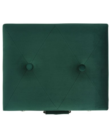 Tabourets de rangement 3 pcs Vert Velours