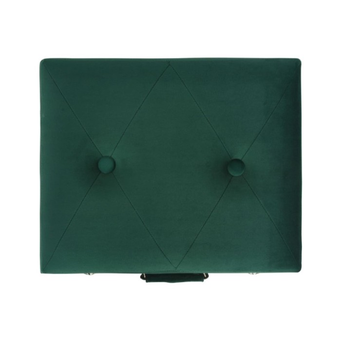 Tabourets de rangement 3 pcs Vert Velours