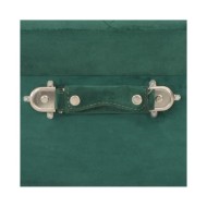 Tabourets de rangement 3 pcs Vert Velours