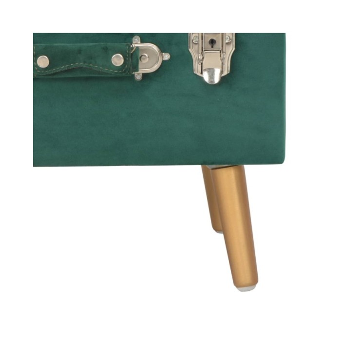 Tabourets de rangement 3 pcs Vert Velours
