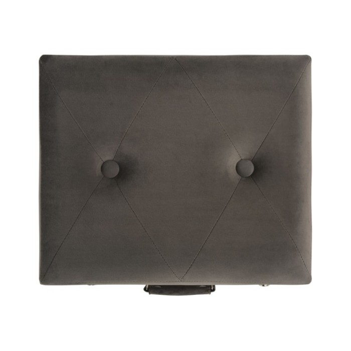 Tabourets de rangement 3 pcs Gris Velours