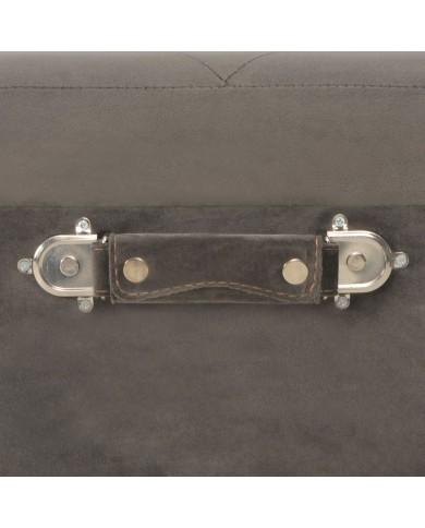 Tabourets de rangement 3 pcs Gris Velours