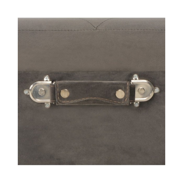 Tabourets de rangement 3 pcs Gris Velours
