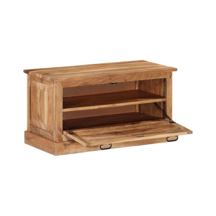 Banc de rangement de chaussures 85x40x45cm Bois d'acacia massif