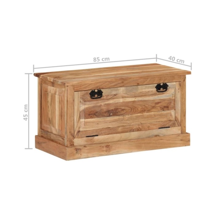 Banc de rangement de chaussures 85x40x45cm Bois d'acacia massif