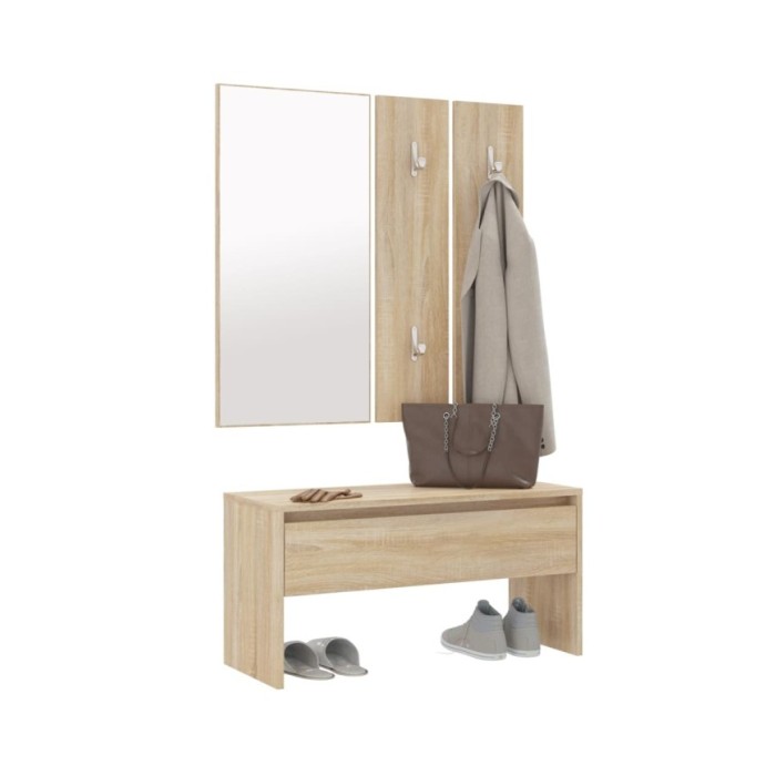 Ensemble de meubles de couloir Chêne Sonoma Bois d'ingénierie