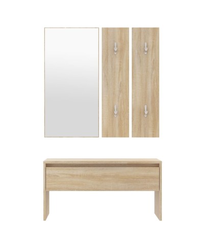 Ensemble de meubles de couloir Chêne Sonoma Bois d'ingénierie