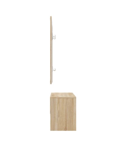 Ensemble de meubles de couloir Chêne Sonoma Bois d'ingénierie
