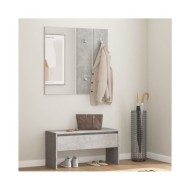 Ensemble de meubles de couloir Gris béton Bois d'ingénierie