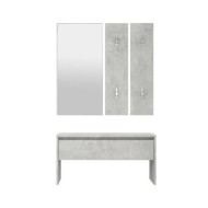 Ensemble de meubles de couloir Gris béton Bois d'ingénierie